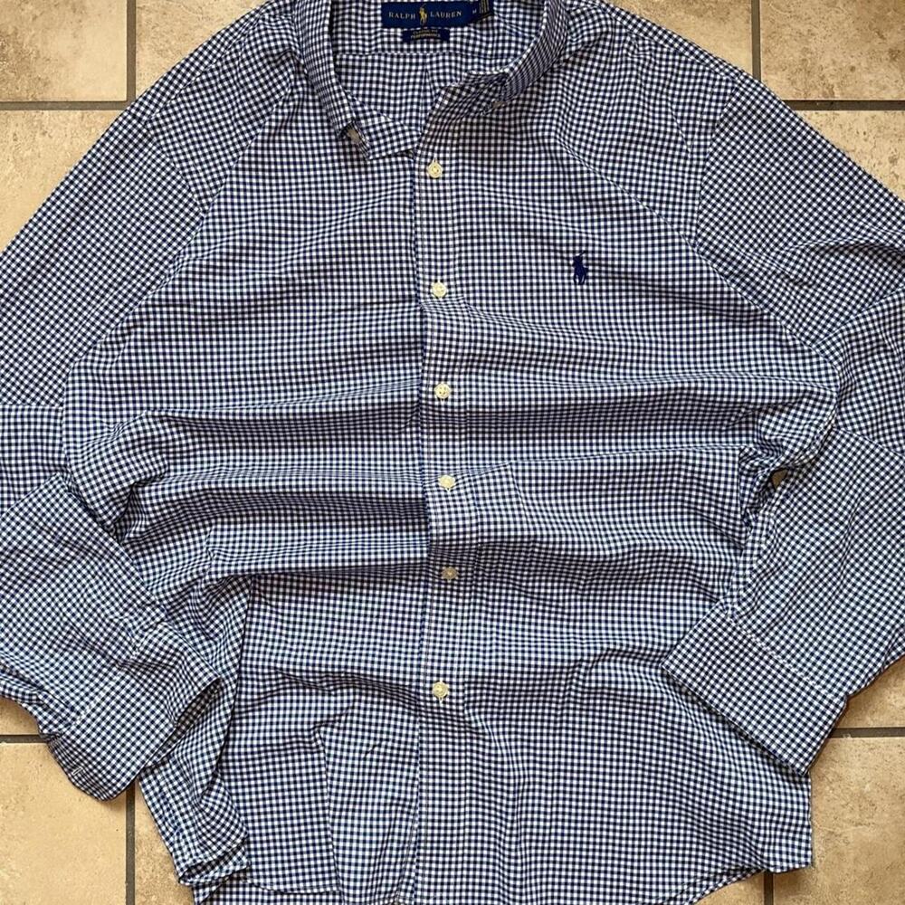 Polo by Ralph Lauren Classic Fit Performance Long Sleeve Dress Shirt - Size M